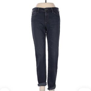AG Adriano Goldschmied The Stilt Roll-Up Jeans | Size 25R | Dark Wash Boyfriend